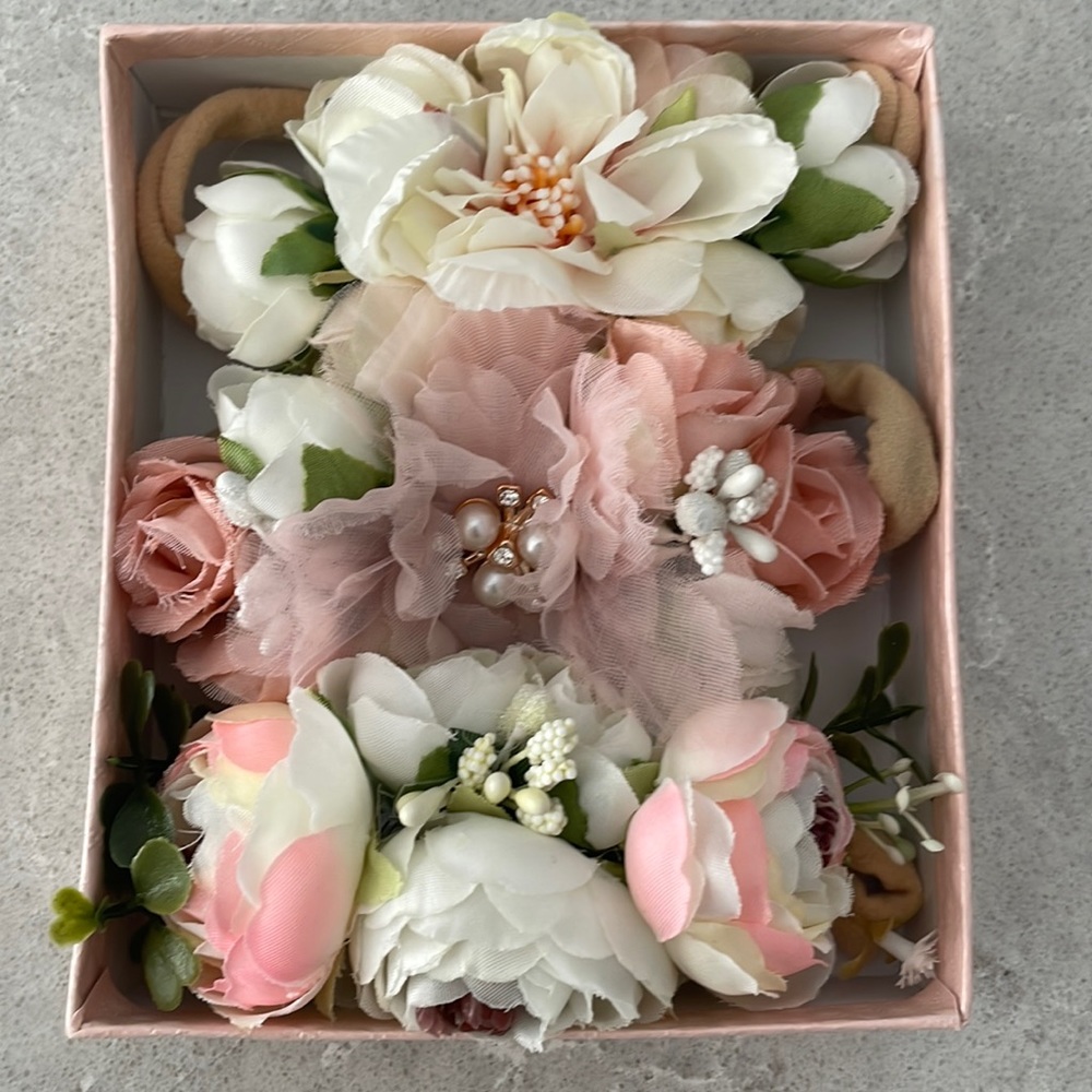3 Piece Floral headband